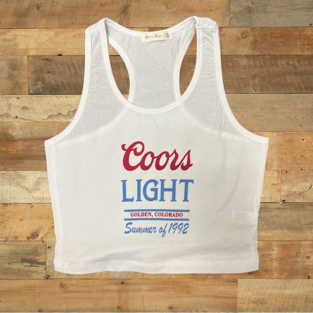 Coors light 1977  tank  S-L available brand new.